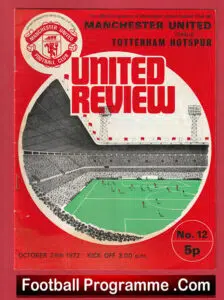 Manchester United v Tottenham 1972