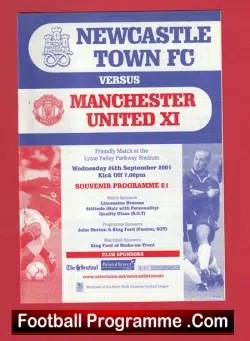 Newcastle Town v Manchester United 2001 – Friendly Game