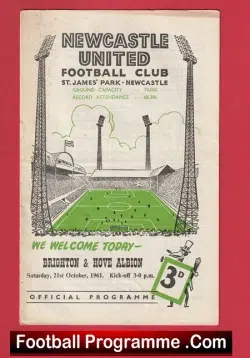 Newcastle United v Brighton 1961