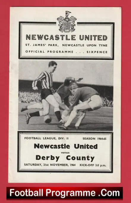 Newcastle United v Derby County 1964