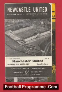 Newcastle United v Manchester United 1967