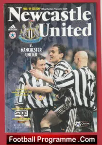Newcastle United v Manchester United 1999 – Treble Season Programme