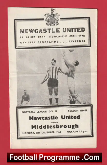 Newcastle United v Middlesbrough 1964