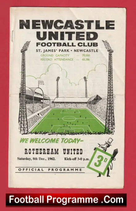 Newcastle United v Rotherham United 1962