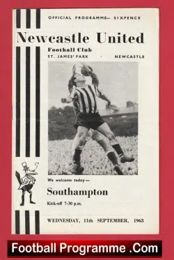 Newcastle United v Southampton 1963