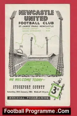 Newcastle United v Stockport County 1961