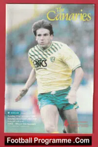 Norwich City v Manchester United 1990