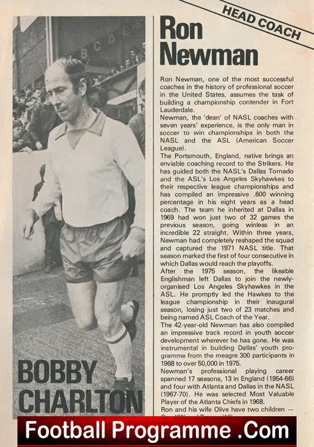 Portsmouth v Fort Lauderdale 1978 - Sir Bobby Charlton + Gordon Banks - Image 3