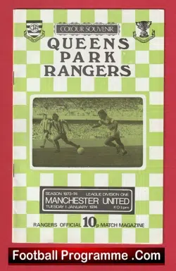 Queens Park Rangers v Manchester Unted 1974 – George Best Last Game