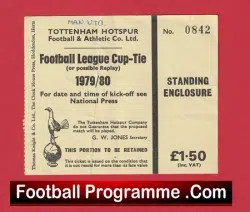 Tottenham Hotspur v Manchester United 1979 – Match Ticket