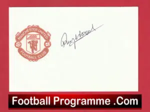 Manchester United Ray Wood Autograph Signed Man Utd 1950’s