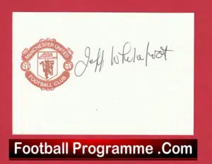 Manchester United Jeff Whitefoot Autograph Signed Man Utd Busby Babes 50s