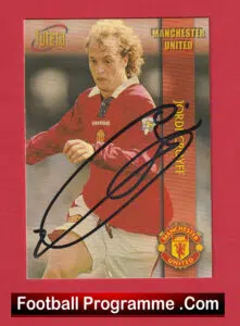 Manchester United Jordi Cruyff Autographed Signed Football Card
