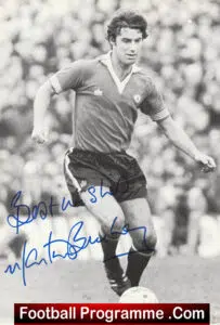 Manchester United Martin Buchan Autographed Signed Picture