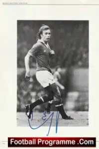 Manchester United Lou Macari Autographed Signed Picture + Buchan