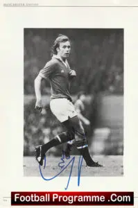 Manchester United Lou Macari Autographed Signed Picture + Buchan