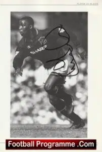 Manchester United Andy Cole Autographed Signed Picture