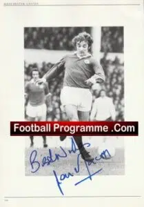 Manchester United Lou Macari Autographed Signed Picture