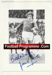 Manchester United Lou Macari Autographed Signed Picture
