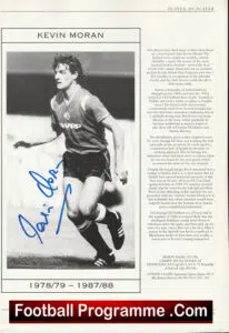 Manchester United Kevin Moran Signed Autographed Picture