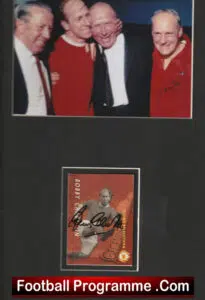 Manchester United England Bobby Charlton Autographed Signed Card