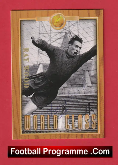 Manchester United Ray Wood Autographed Signed Football Card - Image 2