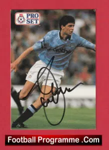 Manchester City Niall Quinn Autographed Signed Football Card