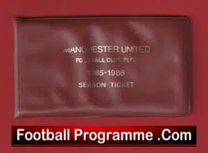 Manchester United Man Utd Season Ticket Book LMTB 1985 1986