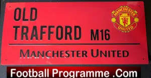Manchester United Old Trafford Street Sign Metal – Man Utd