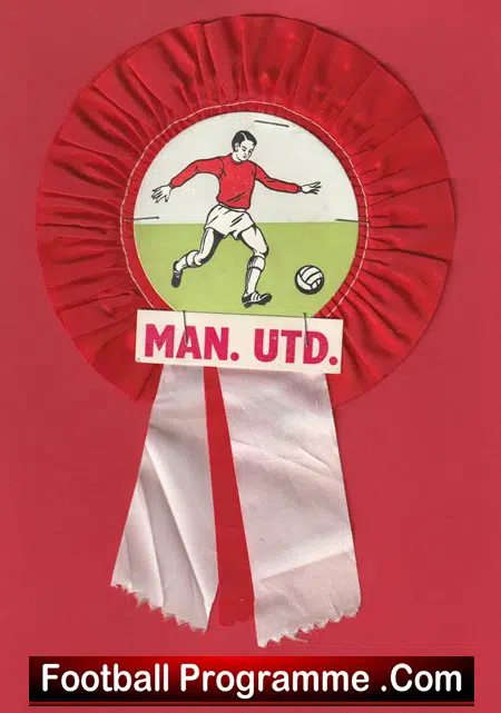 Manchester United Man Utd Football Rosette 1960s - Image 2
