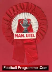 Manchester United Man Utd Football Rosette 1960’s