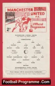 Manchester United v Huddersfield Town 1967 – Youth Match + Brian Kidd
