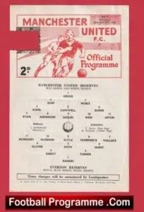 Manchester United v Everton 1966 – Reserves Match + Brian Kidd