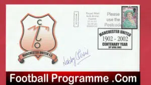 Manchester United Nobby Stiles Signed Autographed First Day Cover Envelope