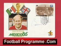 Manchester United Bobby Charlton Signed Autographed First Day Cover Envelope
