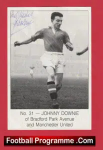 Manchester United Johnny Downie Signed Autographed Picture