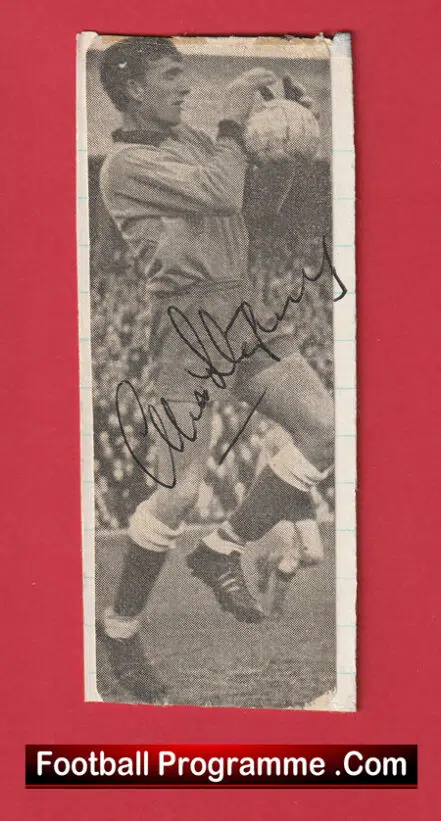 Manchester United Alex Stepney Signed Autograph Picture