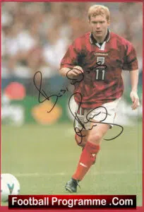 Manchester United Nicky Butt Signed Autographed Picture (Copy)