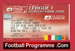Leeds United v Watford 2006 – Playoff Final Football Ticket