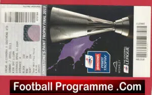 Crewe Alexander v Southend United 2013 – Trophy Cup Final Ticket Wembley