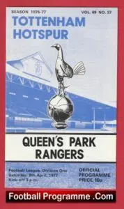 Tottenham Hotspur v QPR 1977