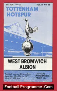 Tottenham Hotspur v WBA 1977