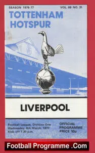 Tottenham Hotspur v Liverpool 1977