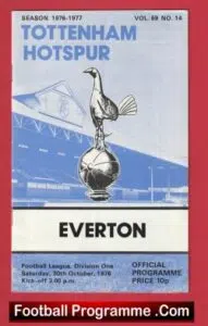 Tottenham Hotspur v Everton 1976