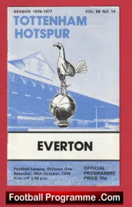 Tottenham Hotspur v Everton 1976