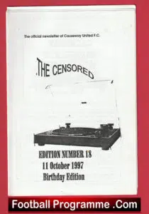 Causeway United v Wake Green Arms 1997