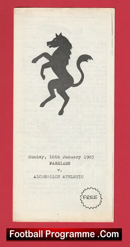 Farriers v Alcholics Athletic 1983 - Image 2
