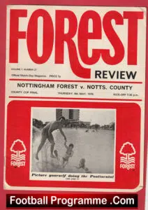 Nottingham Forest v Notts County 1975 – FA County Cup Final