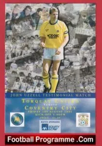 John Uzzell Benefit Game Testimonial Torquay United 1997