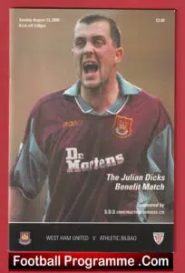Julian Dicks Testimonial Benefit Match West Ham United 2000